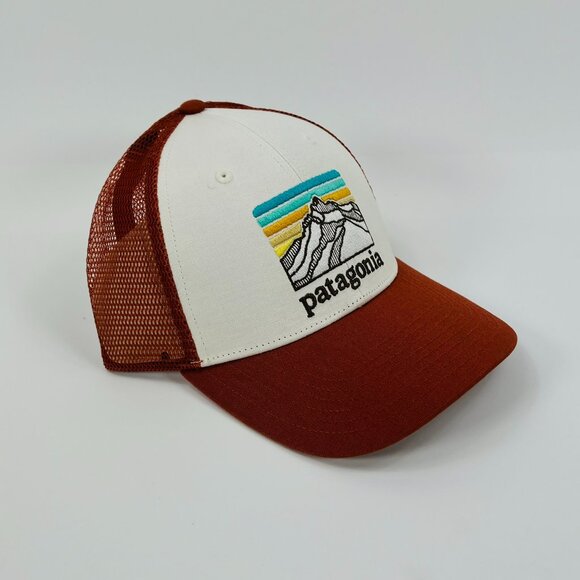 Patagonia Line Logo Ridge LoPro Trucker Hat 'Burnished Red' 38285-WHBU OS